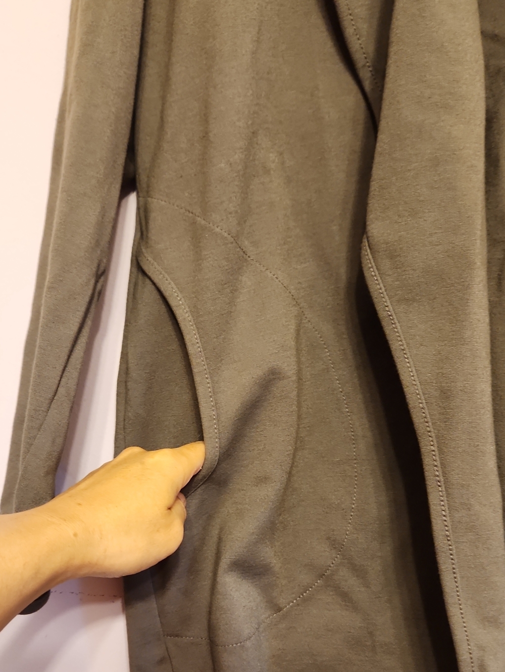 CLARA SUN WOO Waterfall Jacket Open-Front Long Sleeves, size M - Picture 3 of 8